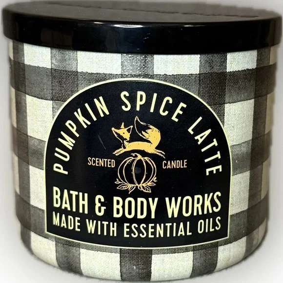 🎃BATH AND BODY WORKS🎃Pumpkin Spice Latte 3-Wick Candle/NWT - Picture 3 of 6